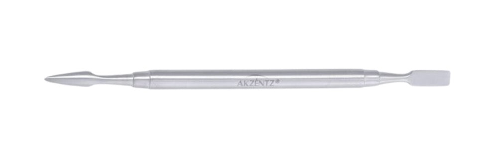 Akzéntz® Metal Cuticle Pusher / Arrow Head & Flat Head